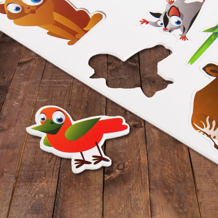 Набор развивающих магнитов "Глазастики-животные и птицы"