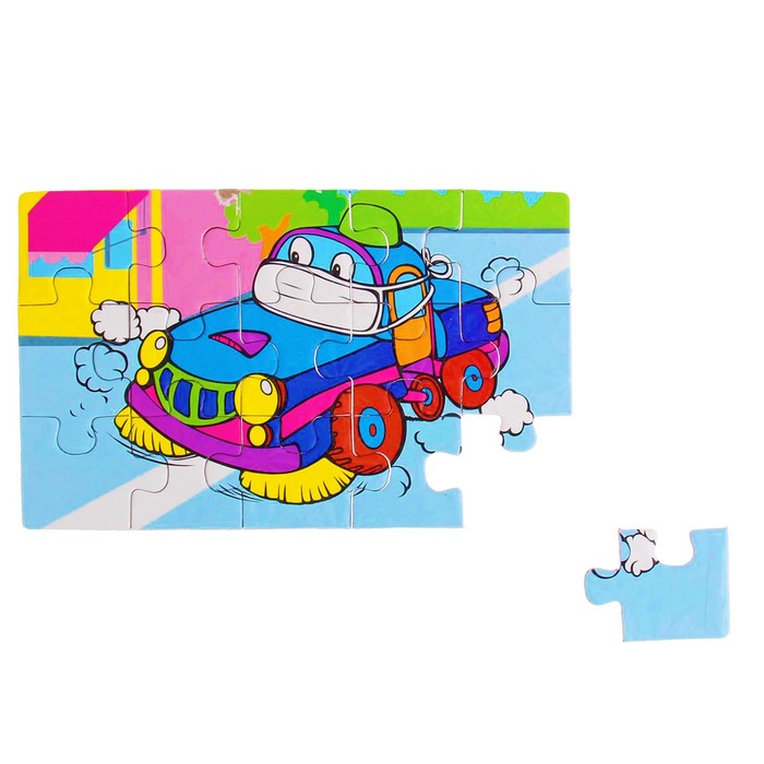 Пазл "Городская машина", 15 элементов