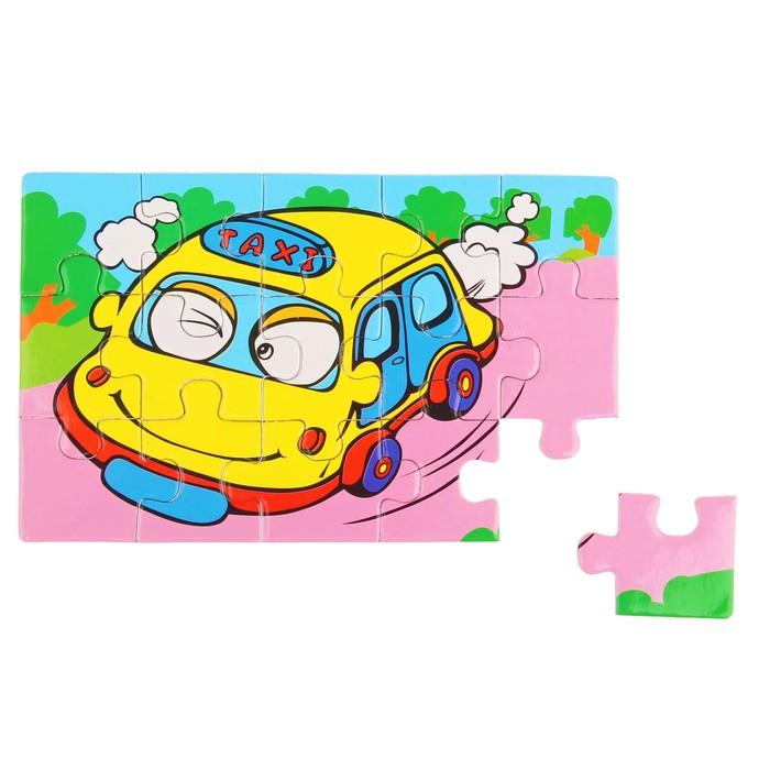 Пазл "Такси", 15 элементов