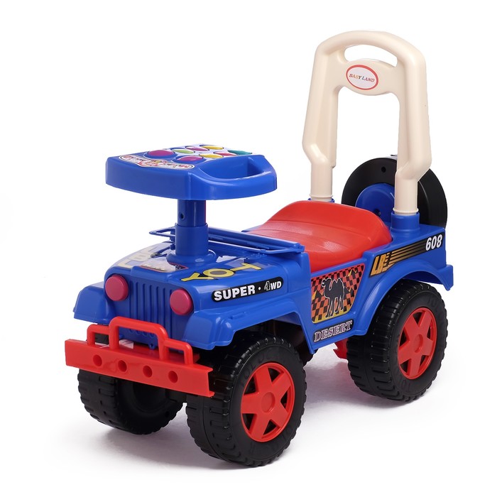 Толокар "Супер джип", багажник, музыка