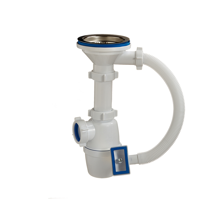 Сифон бутылочный ORIO A-4007, 3 1/2"х40, с переливом