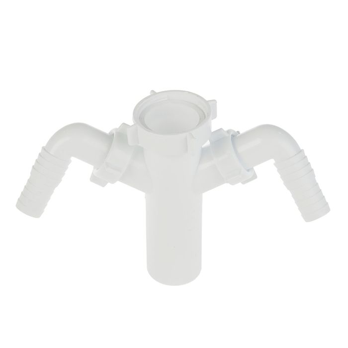 Патрубок ORIO А-4176, 1 1/2"х40, 2 отвода для бытовой техники