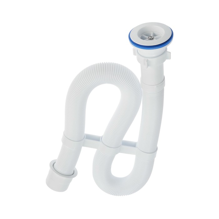 Сифон гофрированн ORIO АС-7011, 1 1/2"х40, L=1000 мм, с пластиковой решеткой d=70 мм