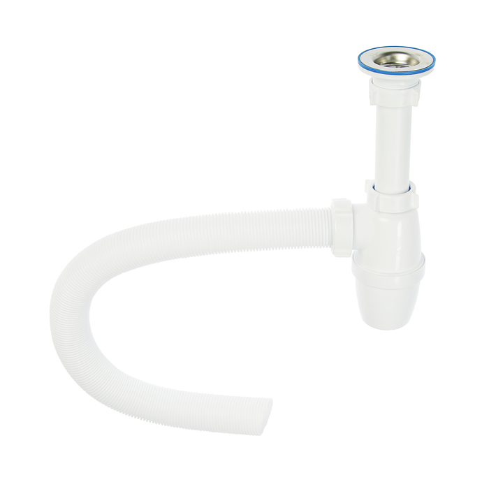 Сифон бутылочный ORIO Е-32021, 1 1/4"х40, с гофро трубой 40