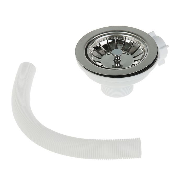 Выпуск ORIO Е-5007-1, 3 1/2", для керамогранитной мойки, с переливом