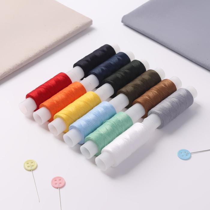 Набор ниток "Разноцветный", 12шт, 25ЛЛ, 200м