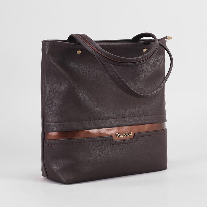 Сумка женская, 1 отдел на молнии, наружный карман, цвет кофе/рыжий