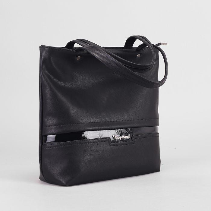 Сумка женская, 1 отдел на молнии, наружный карман, цвет чёрный