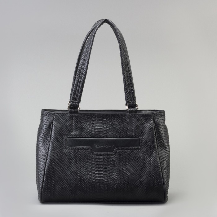 Сумка женская на молнии, 1 отдел, 2 наружных кармана, цвет тёмно-серый