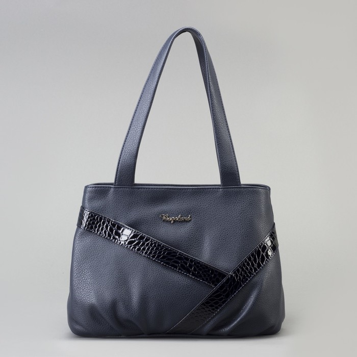 Сумка женская, 1 отдел на молнии, наружный карман, цвет синий