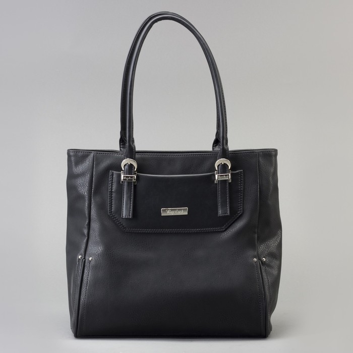 Сумка женская, отдел с перегородкой на молнии, наружный карман, цвет чёрный