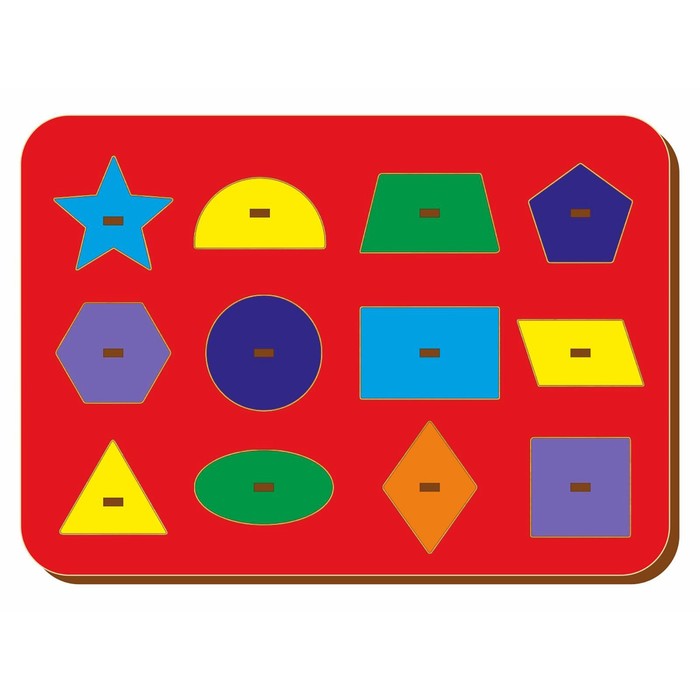 Рамка-вкладыш "Геометрические фигуры 4"