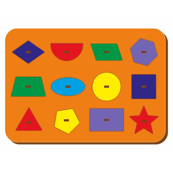 Рамка-вкладыш "Геометрические фигуры 6"