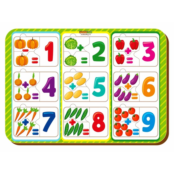 Пазлы-примеры "Овощи"