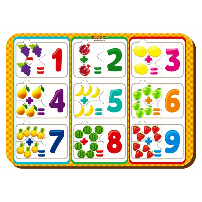 Пазлы-примеры "Фрукты"