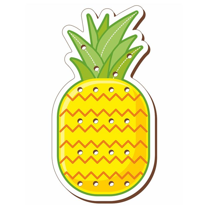 Шнуровка цветная "Ананас"  (головоломка)