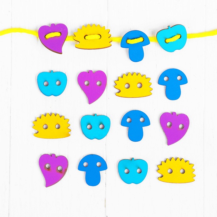 Шнуровка маленькая "Осень", 16 деталей