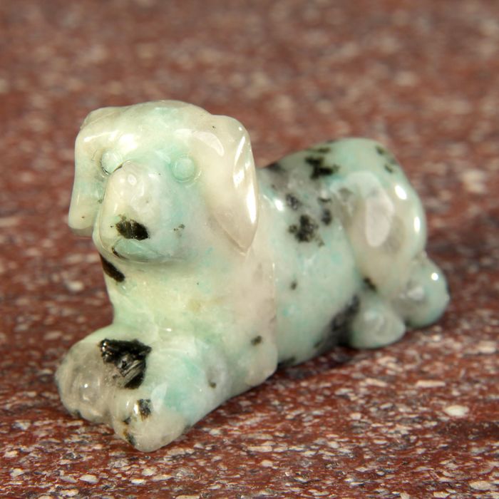 Фигурка Собака 4,5х2,9см/50г, циозит