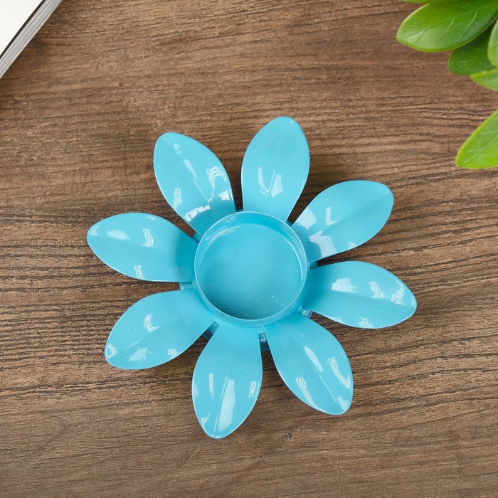 Подсвечник металл 1 свеча "Яркий цветок" МИКС 3х12,5х12,5 см