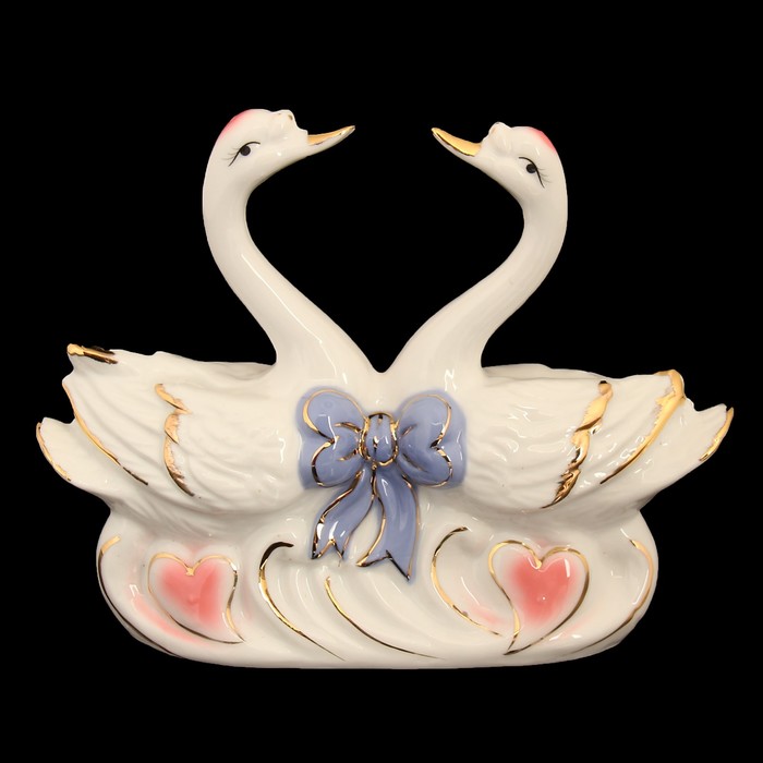 Сувенир «Два лебедя с бантом»