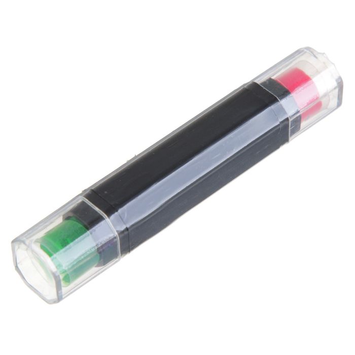 Штемпельный карандаш "Розовый+зелёный" 8х1,5х1,5 см