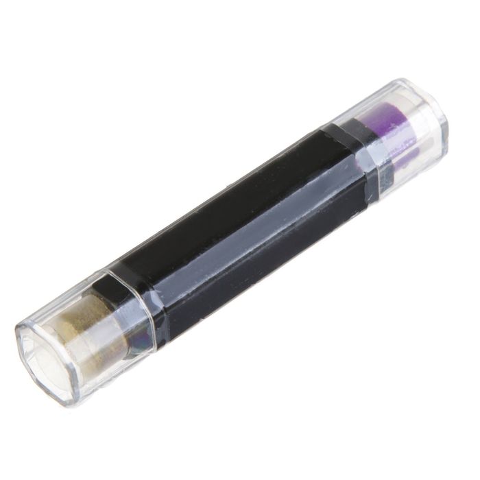 Штемпельный карандаш "Золотой+фиолетовый" 8х1,5х1,5 см