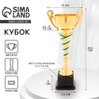 Кубок спортивный, золото, 30 × 12,5 × 6 см