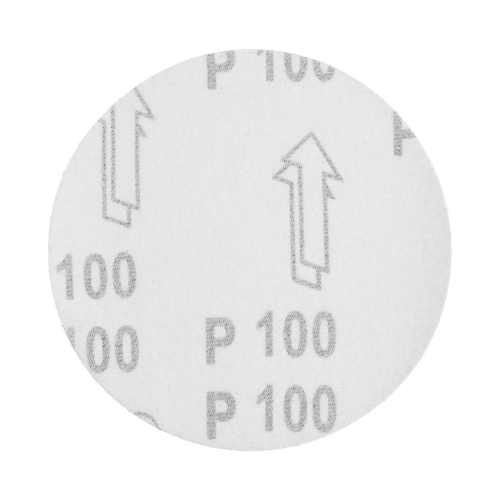 Круг абразивный шлифовальный TUNDRA под липучку 125 мм, (набор 100 шт), Р100