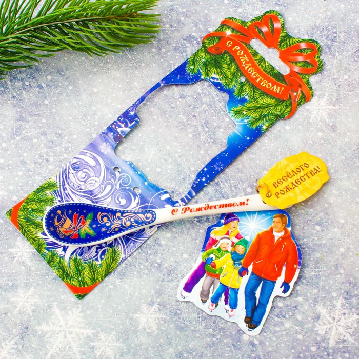 Ложка чайная сувенирная «Катание на коньках», 6,7 х 18,7 см