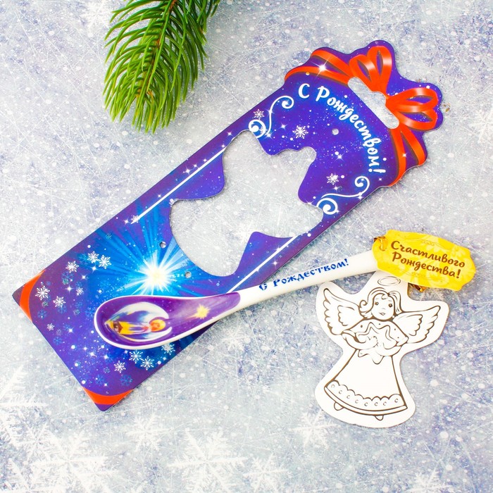 Ложка чайная сувенирная «Детский ангел», 6,7 х 18,7 см