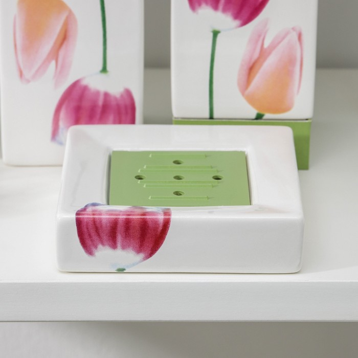 Набор аксессуаров для ванной комнаты, 4 предмета "Полдень"