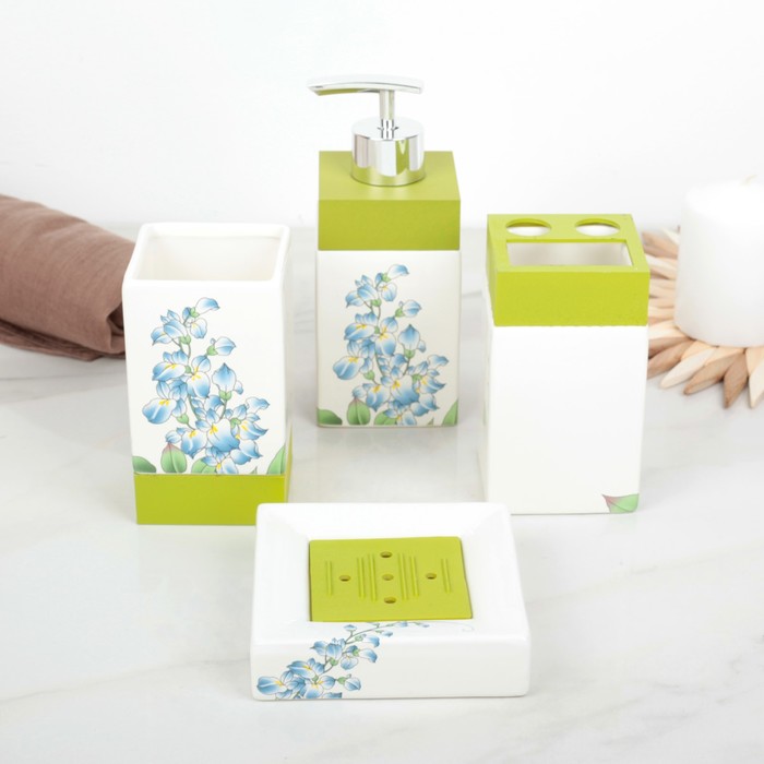 Набор аксессуаров для ванной комнаты, 4 предмета "Наслаждение"