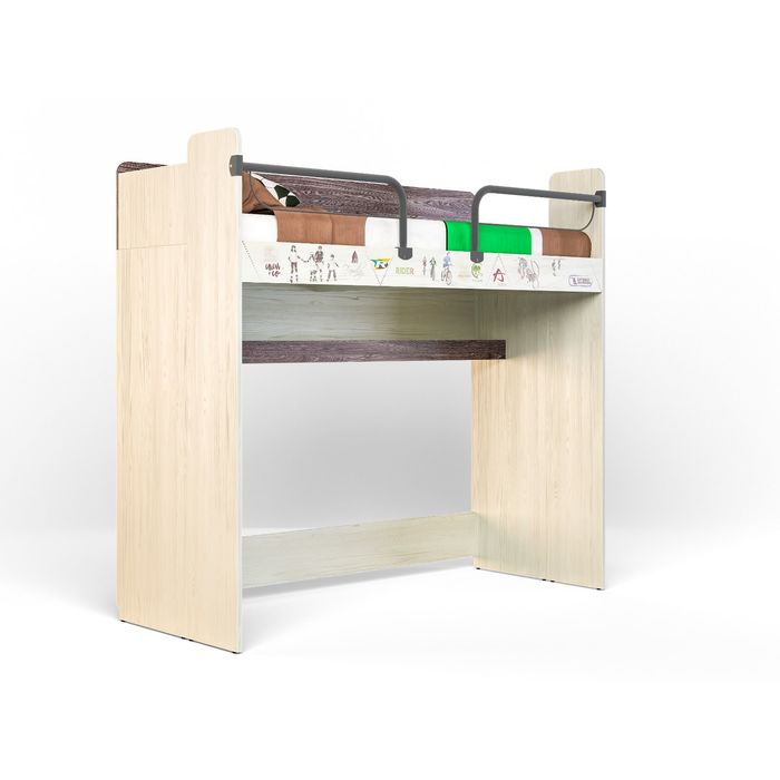 Кровать "Актив-3", сосна скандинавия/ясень анкор