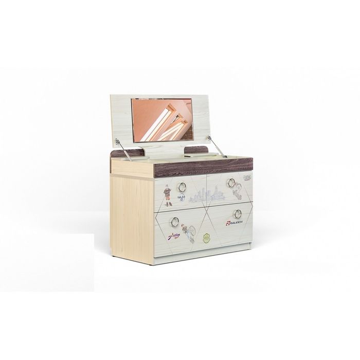 Надстройка комода "Актив", сосна скандинавия/ясень анкор