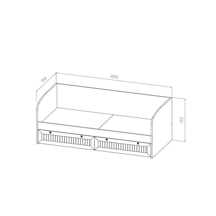 Кровать "Баунти" с ящиками, 2000х900