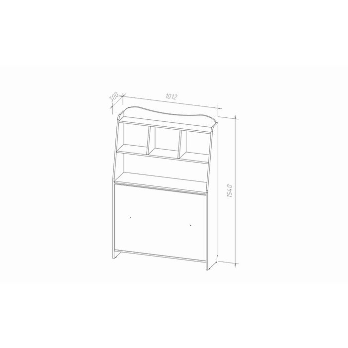 Изголовье с полкой к кровати "Корсар-3"