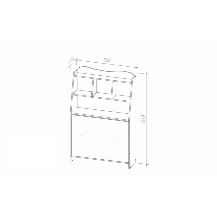 Изголовье с полкой к кровати "Леди-3"