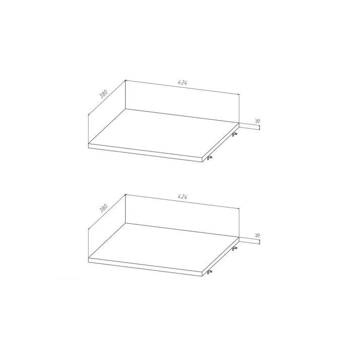 Комплект полок "Шервуд", ширина 426 мм