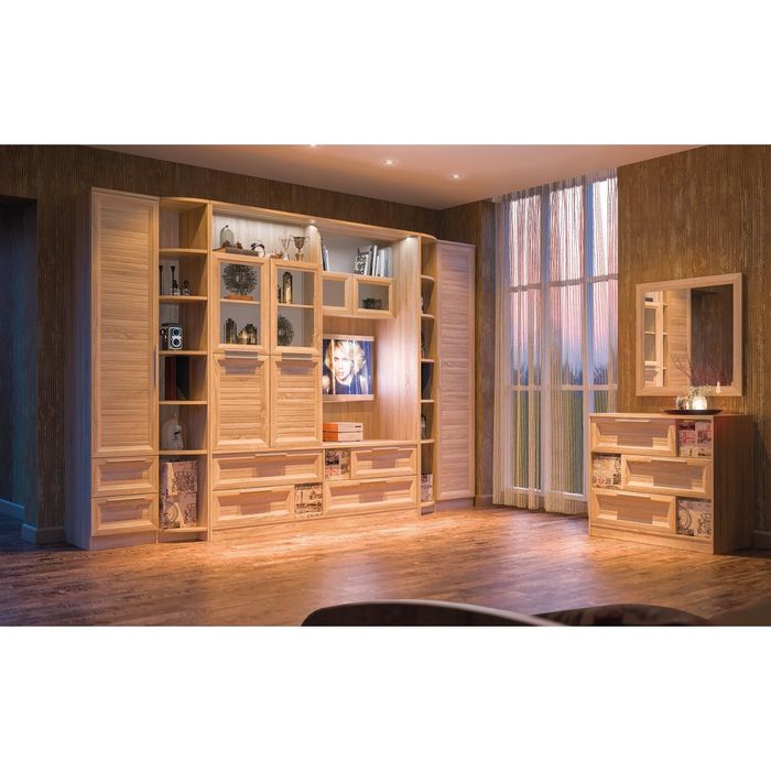 Подсветка светодиодная в медиасекцию "Шервуд"