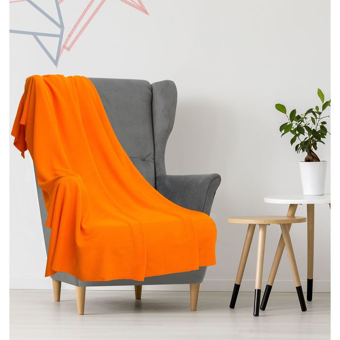 Плед "Экономь и Я" Апельсин 150х180 см, пл. 150 г/м², 100% п/э
