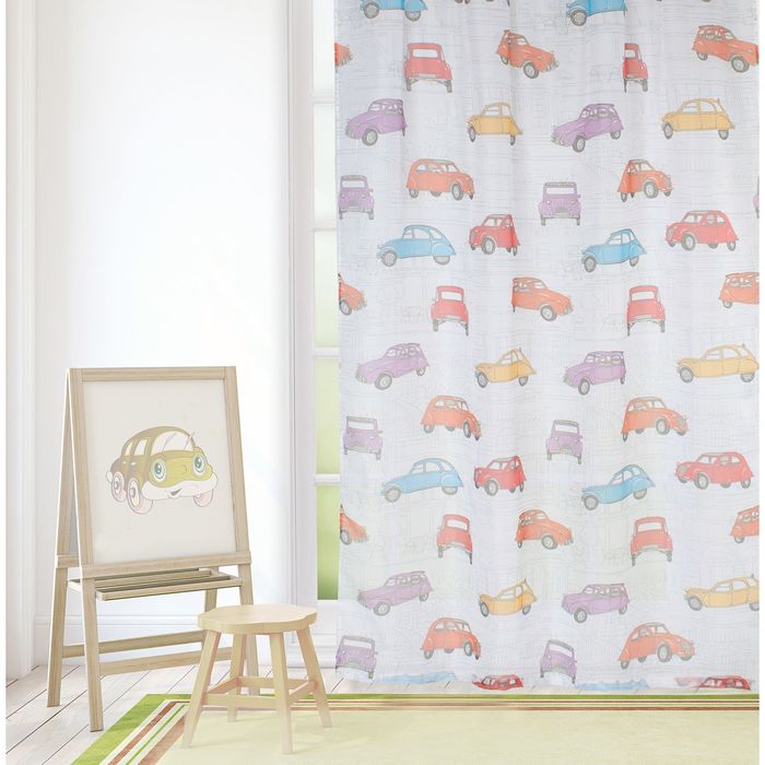 Тюль "Этель" 250х270 см Автопарк без утяжелителя, 100% п/э