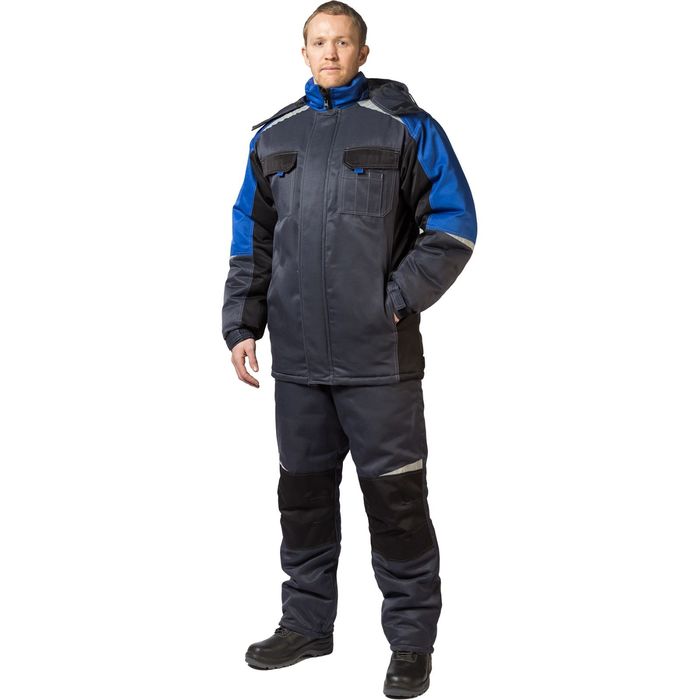 Куртка утеплённая "Таймыр", размер 44-46, рост 170-176 см, цвет серо-синяя