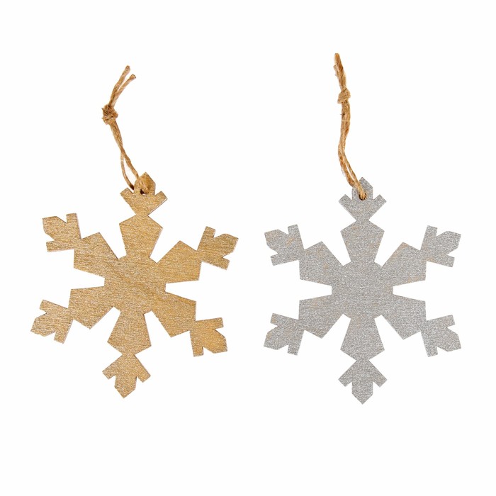 Набор подвесок "Новогодняя снежинка", 2 шт.