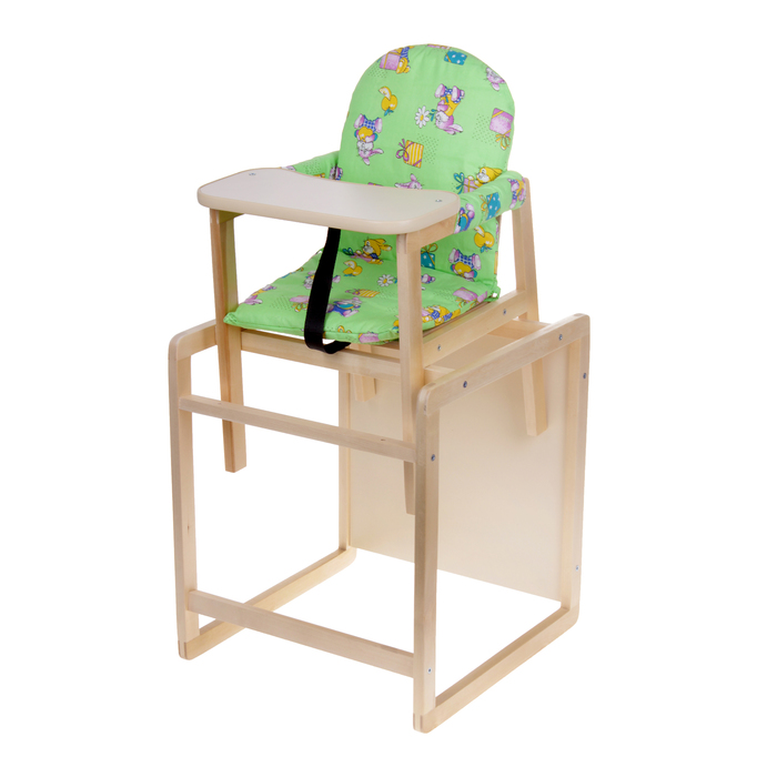 Стульчик для кормления «Папа Карло МС», трансформер, цвет зелёный