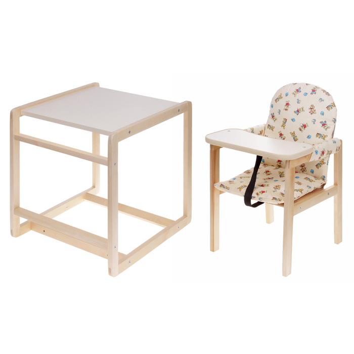 Стульчик для кормления «Папа Карло МС», трансформер, цвет жёлтый