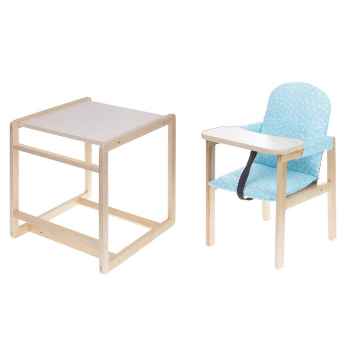 Стульчик для кормления «Папа Карло МС», трансформер, цвет голубой