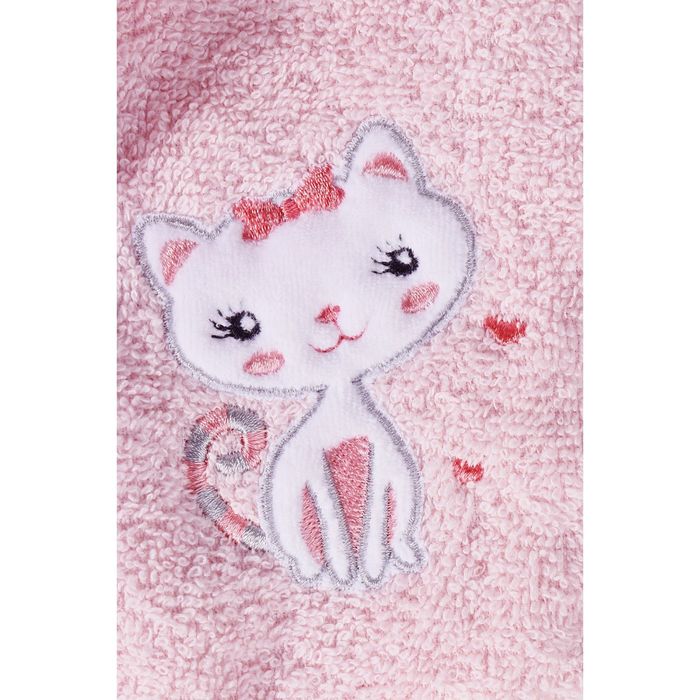 Халат детский махровый с капюшоном Teeny, 2-3 года, цвет розовый 912/2