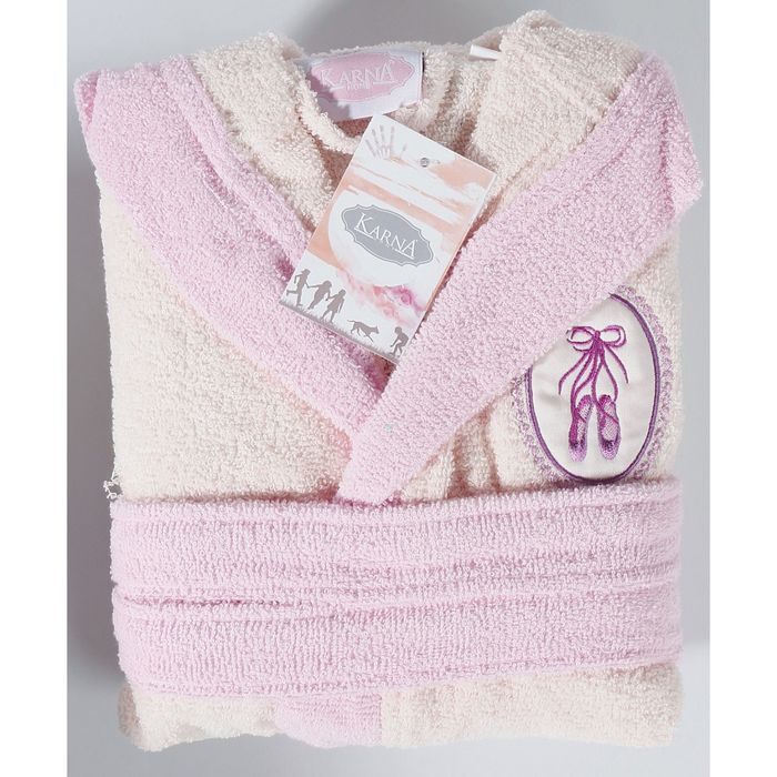 Халат детский махровый с капюшоном Silver, 8-9 лет, цвет кремовый 913/4