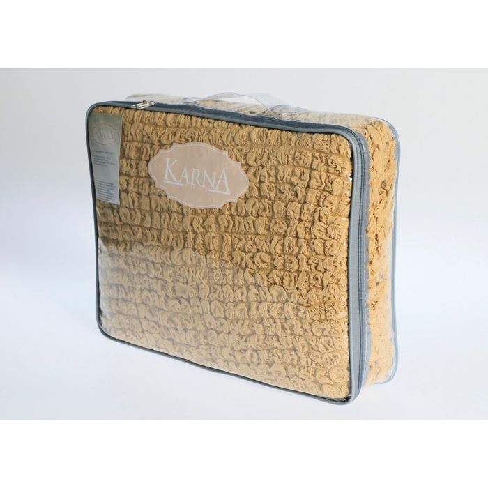 Чехол для двухместного дивана Karna, без юбки, цвет коричневый 2651