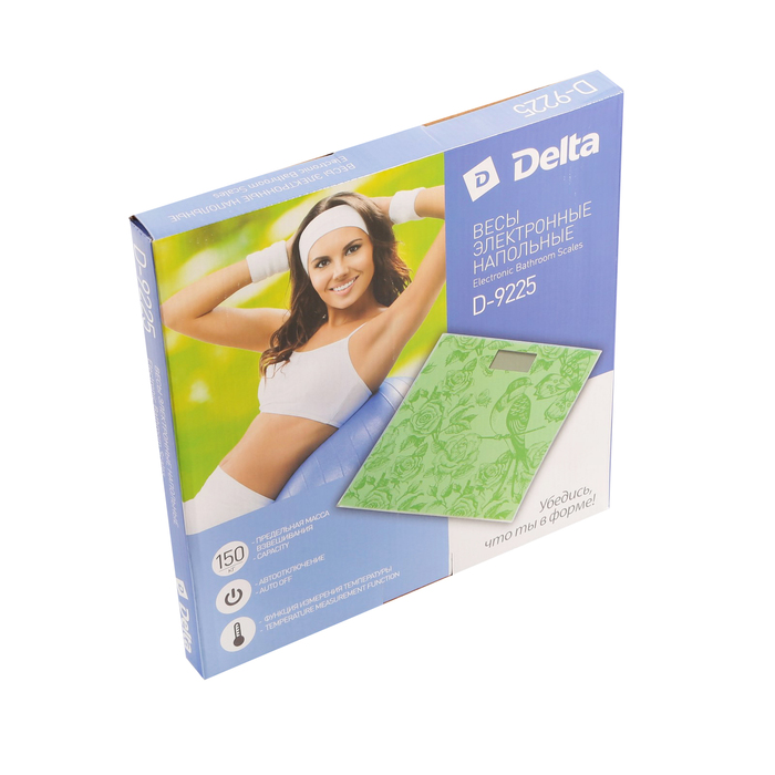 Весы напольные DELTA D-9225, электронные, до 150 кг, "Птичка"
